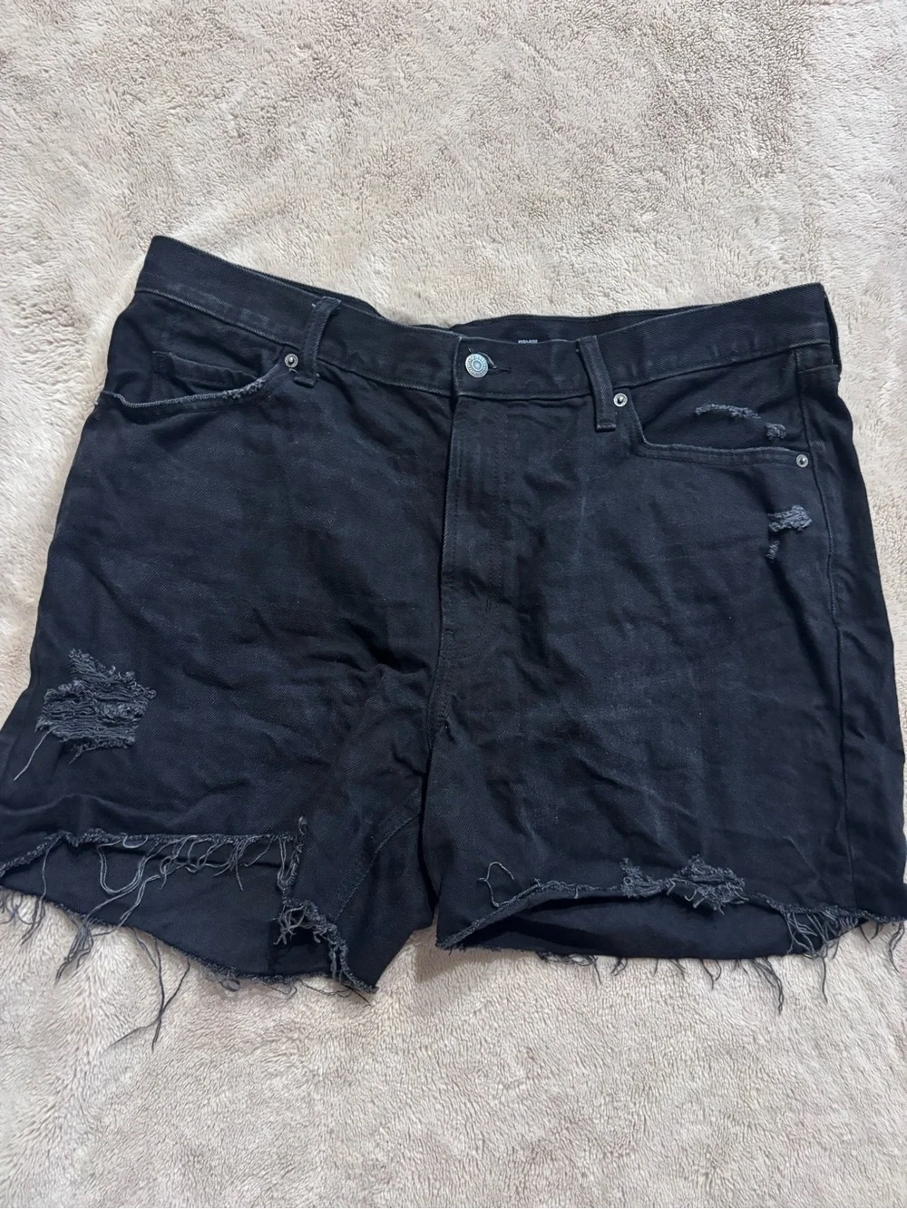 Old Navy Black High-Rise Slouchy Straight Pants